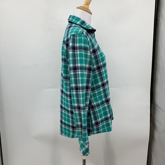 Orvis Shacket Womens S Small Cypress Plaid Long Sleeve Snap Button Fleece Lined - Picture 5 of 14